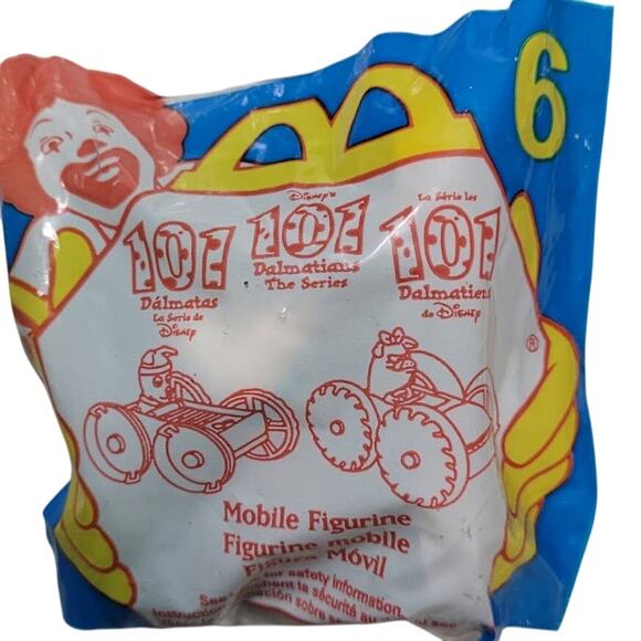 1997 McDonalds Disneys 101 Dalmatians Mobile Figurine 6 New in Package - Picture 1 of 2